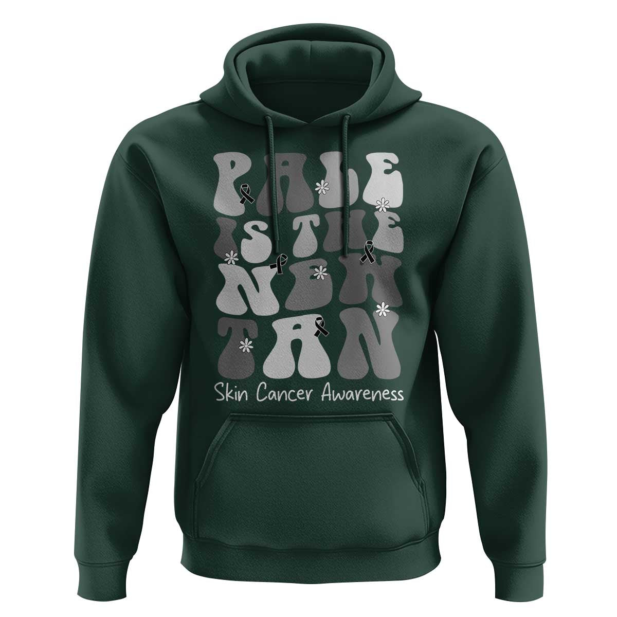 Skin Cancer Warrior Hoodie Pale Is The New Tan