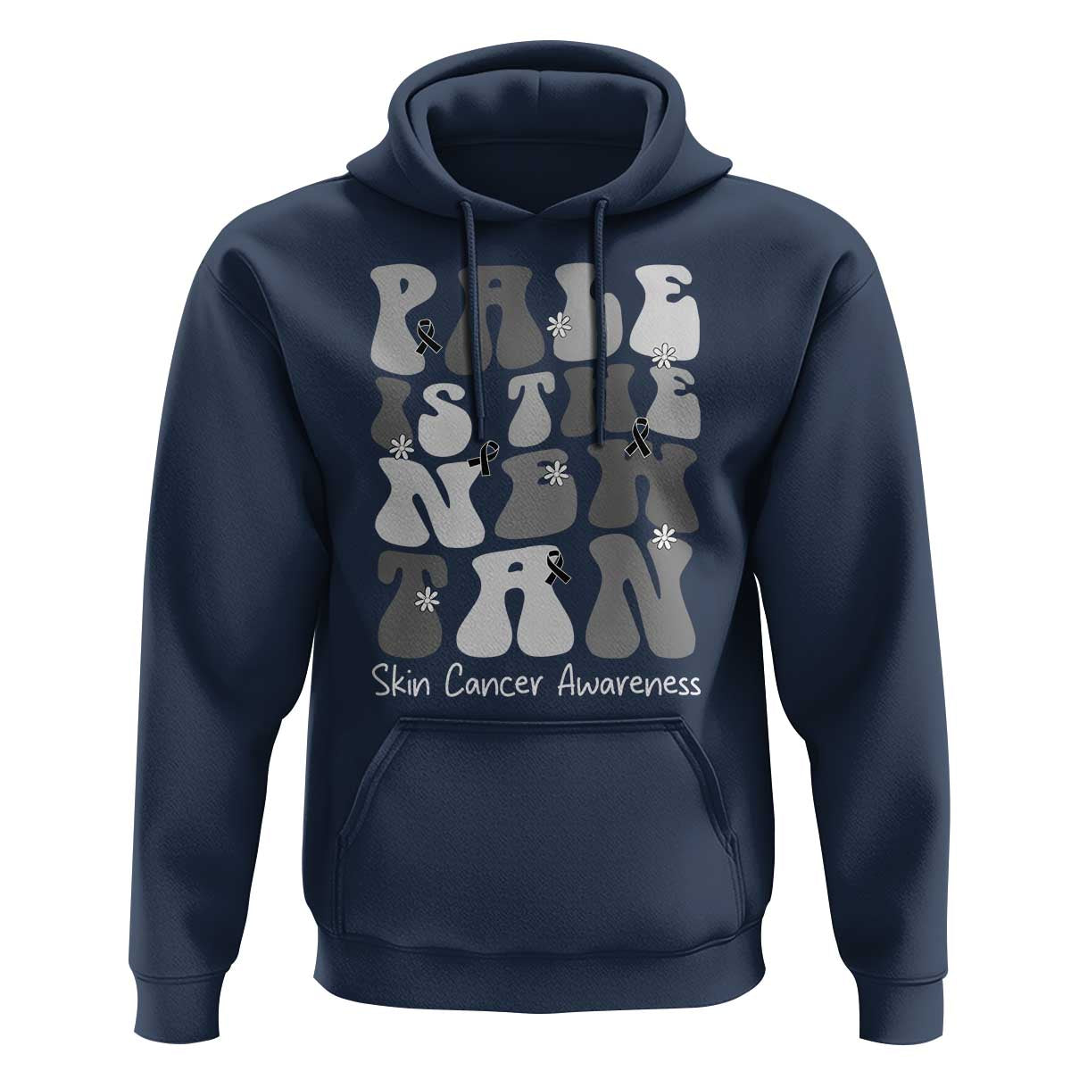 Skin Cancer Warrior Hoodie Pale Is The New Tan