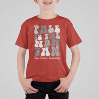 Skin Cancer Warrior T Shirt For Kid Pale Is The New Tan