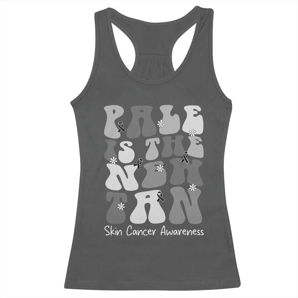 Skin Cancer Warrior Racerback Tank Top Pale Is The New Tan