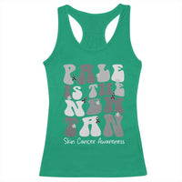 Skin Cancer Warrior Racerback Tank Top Pale Is The New Tan
