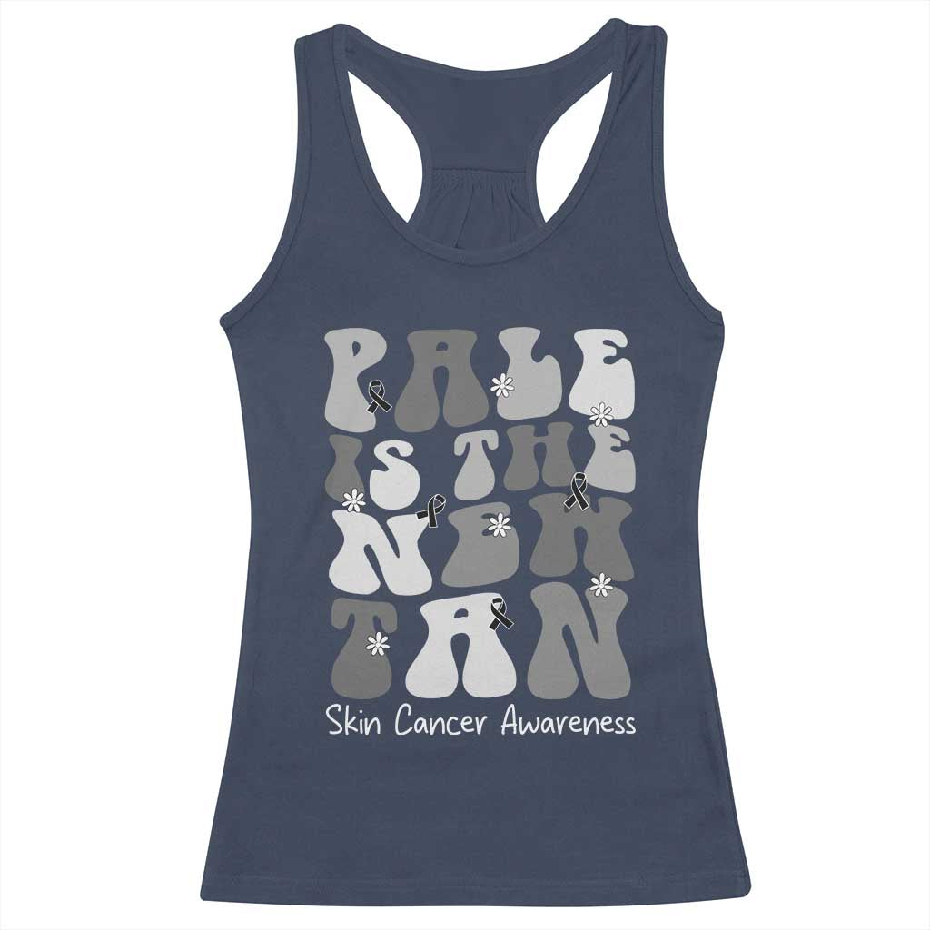 Skin Cancer Warrior Racerback Tank Top Pale Is The New Tan