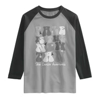 Skin Cancer Warrior Raglan Shirt Pale Is The New Tan