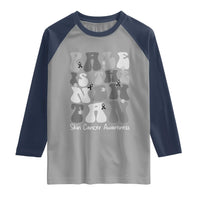 Skin Cancer Warrior Raglan Shirt Pale Is The New Tan