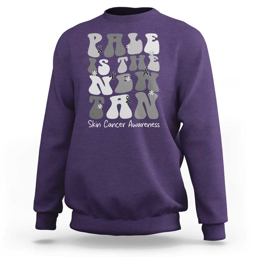 Skin Cancer Warrior Sweatshirt Pale Is The New Tan