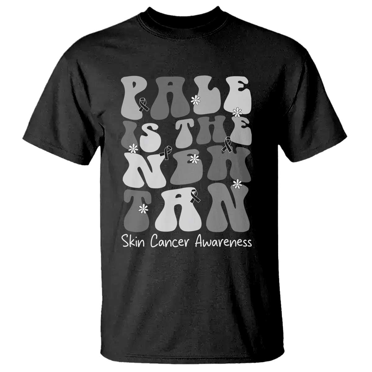 Skin Cancer Warrior T Shirt Pale Is The New Tan
