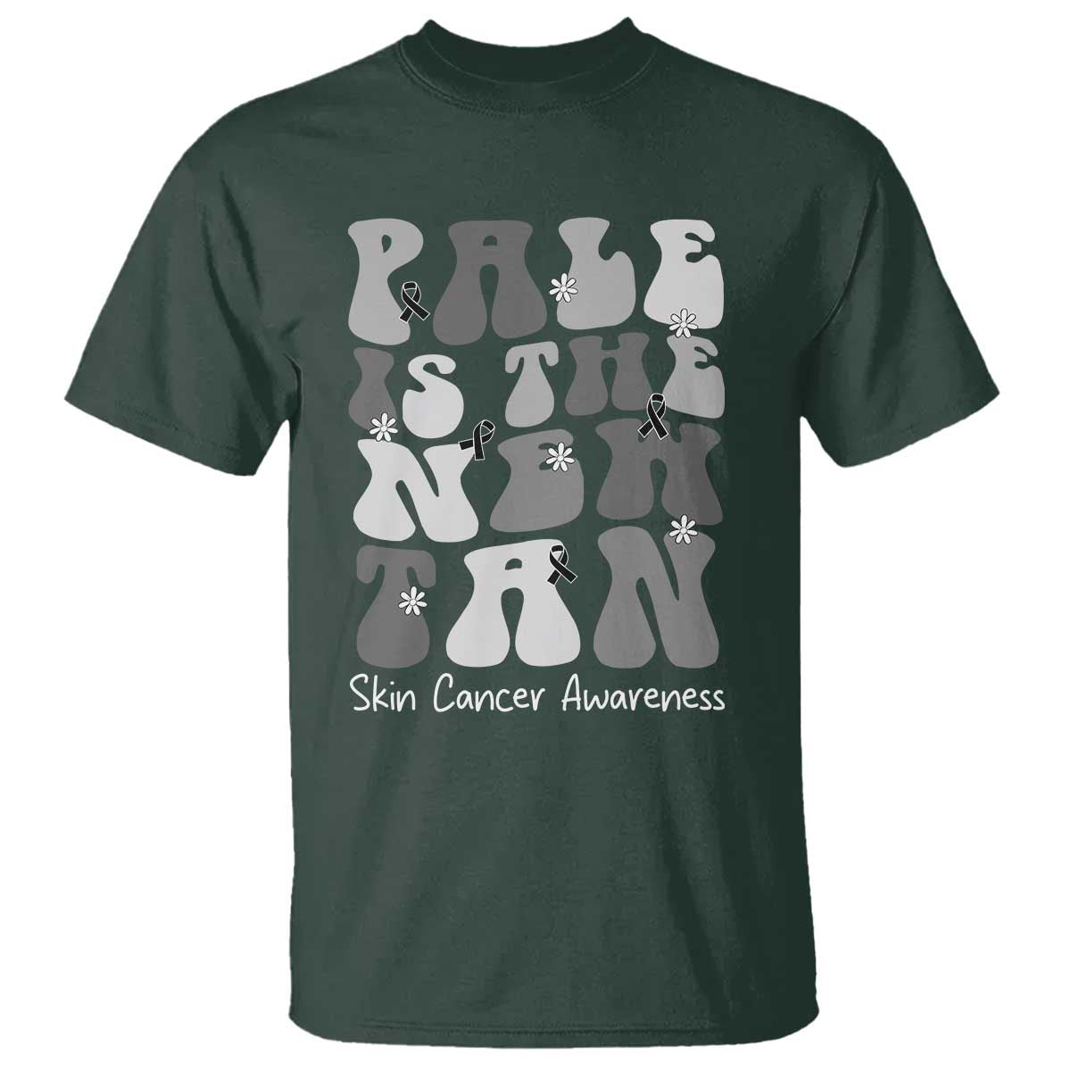 Skin Cancer Warrior T Shirt Pale Is The New Tan