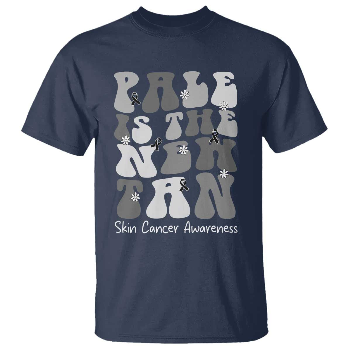 Skin Cancer Warrior T Shirt Pale Is The New Tan