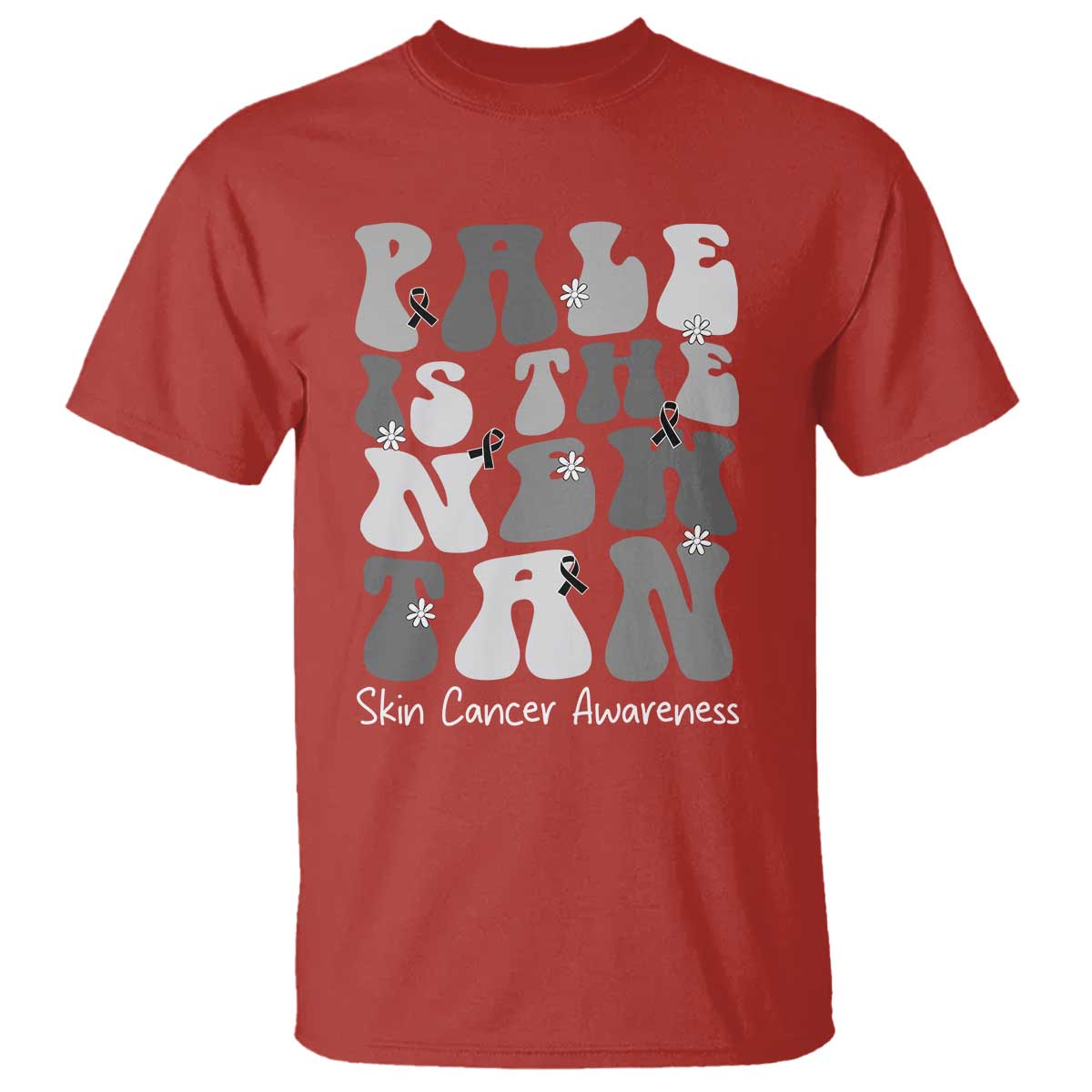 Skin Cancer Warrior T Shirt Pale Is The New Tan