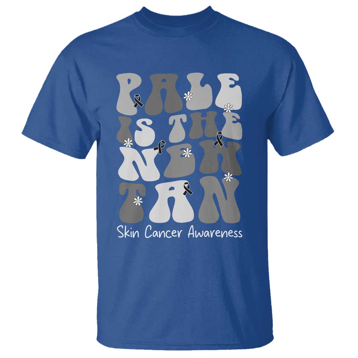Skin Cancer Warrior T Shirt Pale Is The New Tan