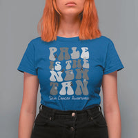 Skin Cancer Warrior T Shirt For Women Pale Is The New Tan