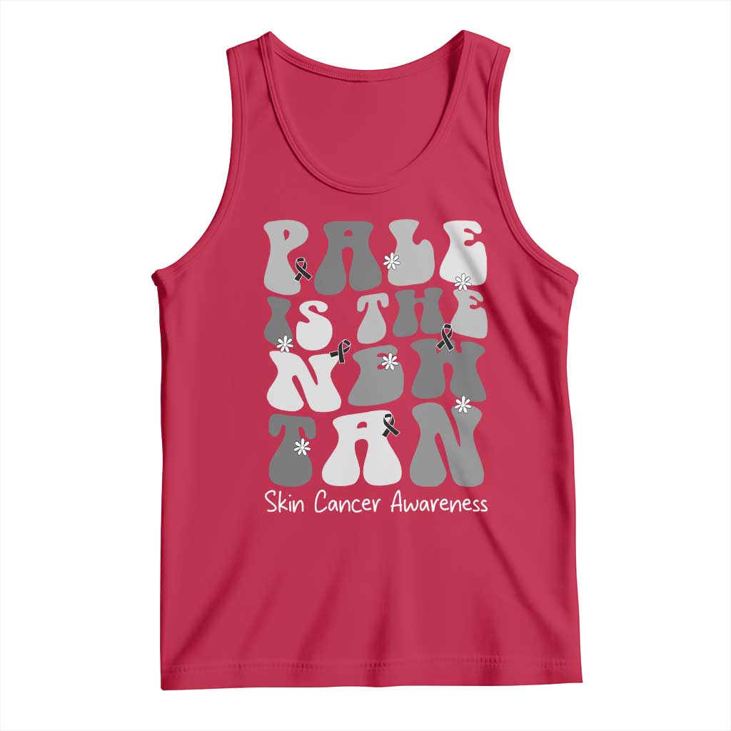 Skin Cancer Warrior Tank Top Pale Is The New Tan