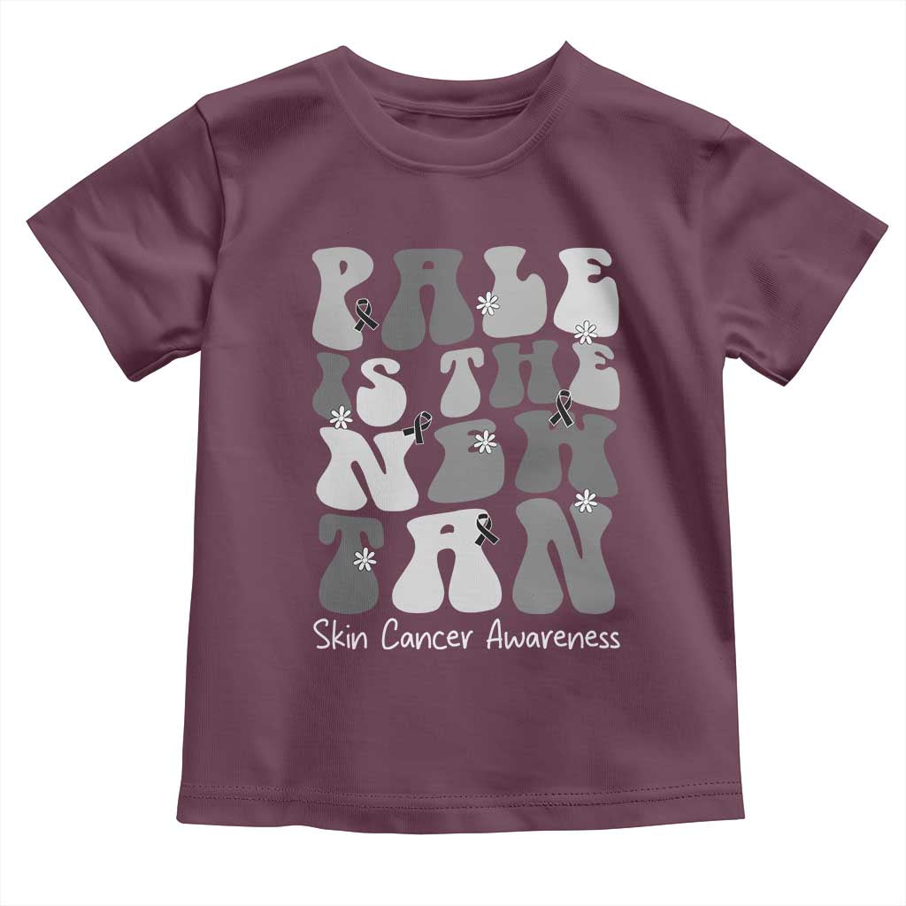 Skin Cancer Warrior Toddler T Shirt Pale Is The New Tan