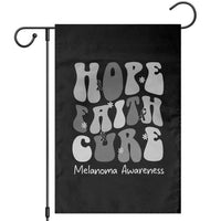 Faith Hope Cure Melanoma Awareness Garden Flag Skin Cancer Fighter