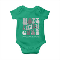 Faith Hope Cure Melanoma Awareness Baby Onesie Skin Cancer Fighter