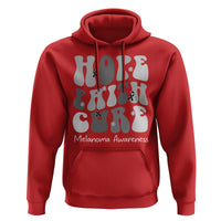 Faith Hope Cure Melanoma Awareness Hoodie Skin Cancer Fighter