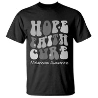 Faith Hope Cure Melanoma Awareness T Shirt Skin Cancer Fighter