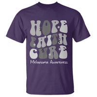 Faith Hope Cure Melanoma Awareness T Shirt Skin Cancer Fighter