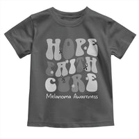 Faith Hope Cure Melanoma Awareness Toddler T Shirt Skin Cancer Fighter