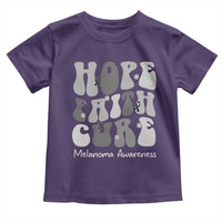 Faith Hope Cure Melanoma Awareness Toddler T Shirt Skin Cancer Fighter