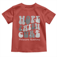 Faith Hope Cure Melanoma Awareness Toddler T Shirt Skin Cancer Fighter