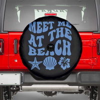 Meet Me At The Beach Spare Tire Cover Tropical Summer Vacation Graphic