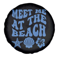 Meet Me At The Beach Spare Tire Cover Tropical Summer Vacation Graphic