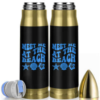 Meet Me At The Beach Bullet Tumbler Tropical Summer Vacation Graphic