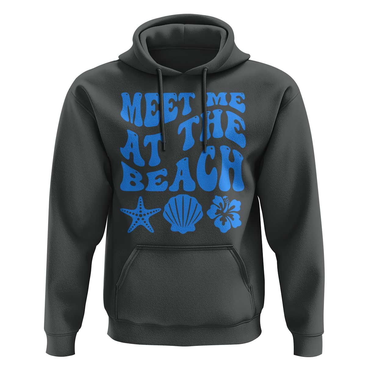Meet Me At The Beach Hoodie Tropical Summer Vacation Graphic