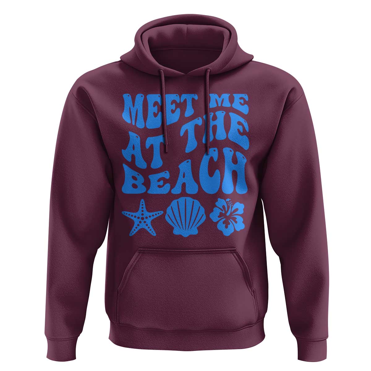 Meet Me At The Beach Hoodie Tropical Summer Vacation Graphic