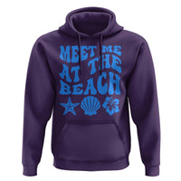 Meet Me At The Beach Hoodie Tropical Summer Vacation Graphic