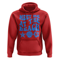 Meet Me At The Beach Hoodie Tropical Summer Vacation Graphic