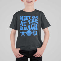 Meet Me At The Beach T Shirt For Kid Tropical Summer Vacation Graphic