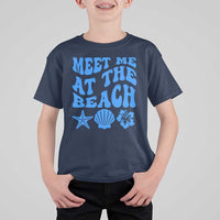Meet Me At The Beach T Shirt For Kid Tropical Summer Vacation Graphic