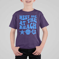 Meet Me At The Beach T Shirt For Kid Tropical Summer Vacation Graphic