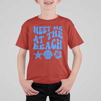 Meet Me At The Beach T Shirt For Kid Tropical Summer Vacation Graphic