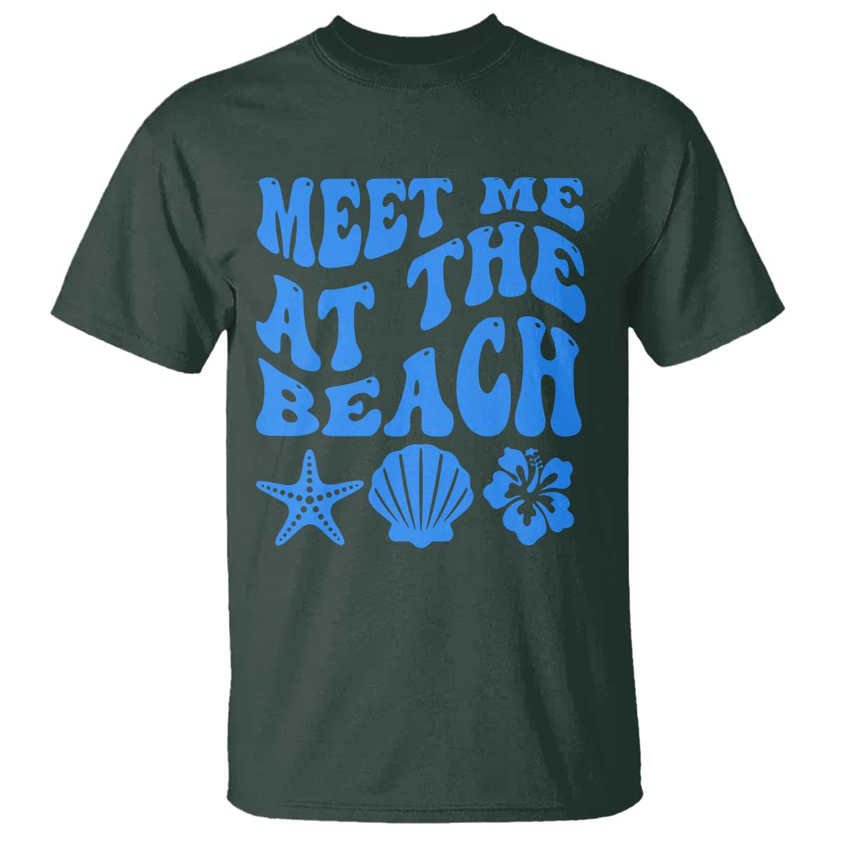 Meet Me At The Beach T Shirt Tropical Summer Vacation Graphic