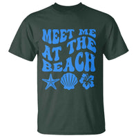 Meet Me At The Beach T Shirt Tropical Summer Vacation Graphic
