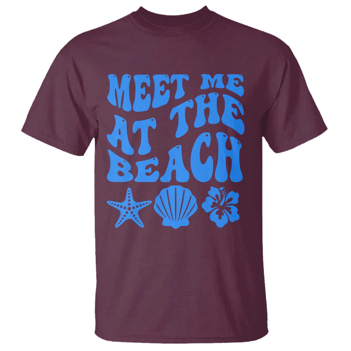 Meet Me At The Beach T Shirt Tropical Summer Vacation Graphic