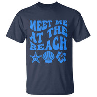 Meet Me At The Beach T Shirt Tropical Summer Vacation Graphic