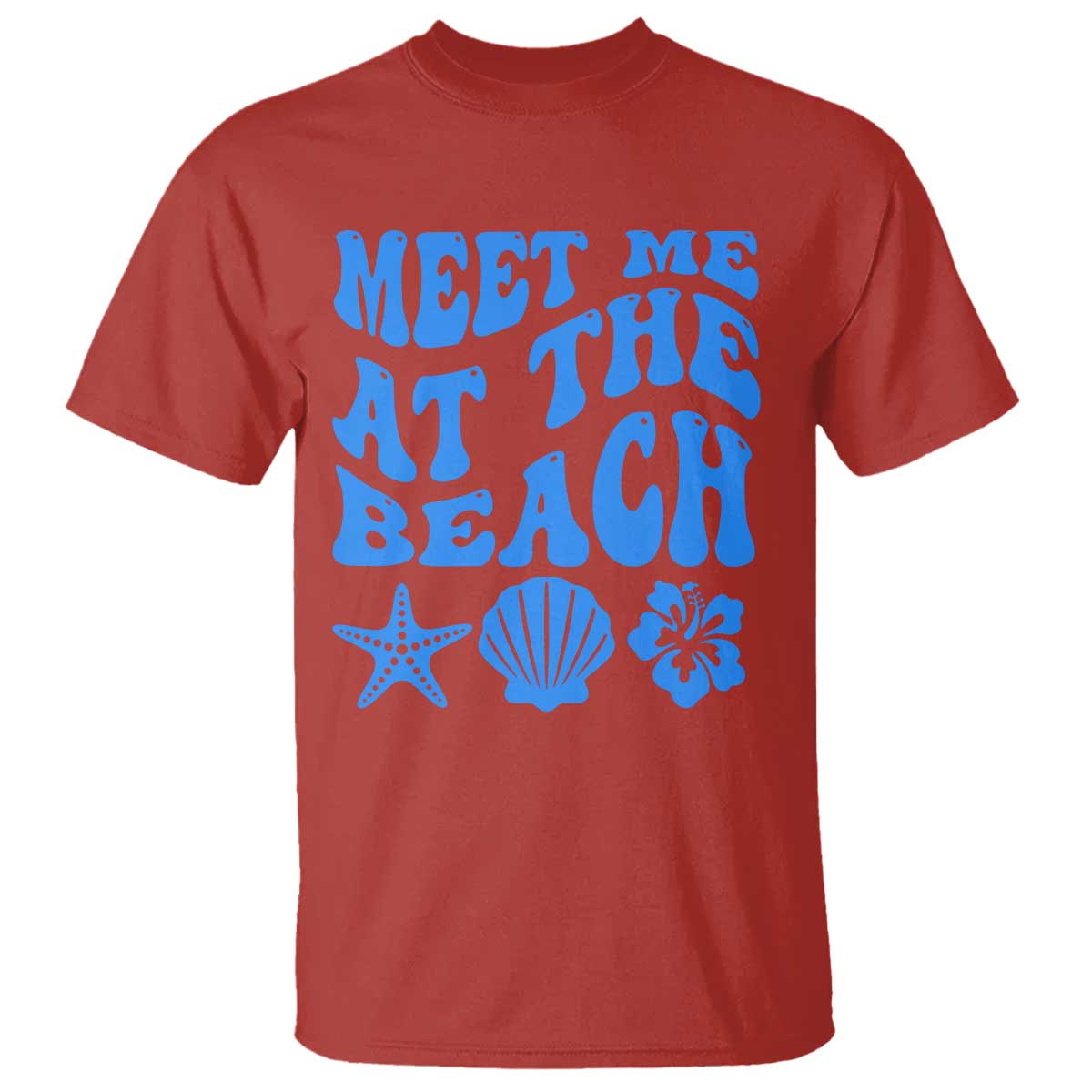 Meet Me At The Beach T Shirt Tropical Summer Vacation Graphic