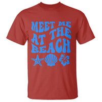 Meet Me At The Beach T Shirt Tropical Summer Vacation Graphic