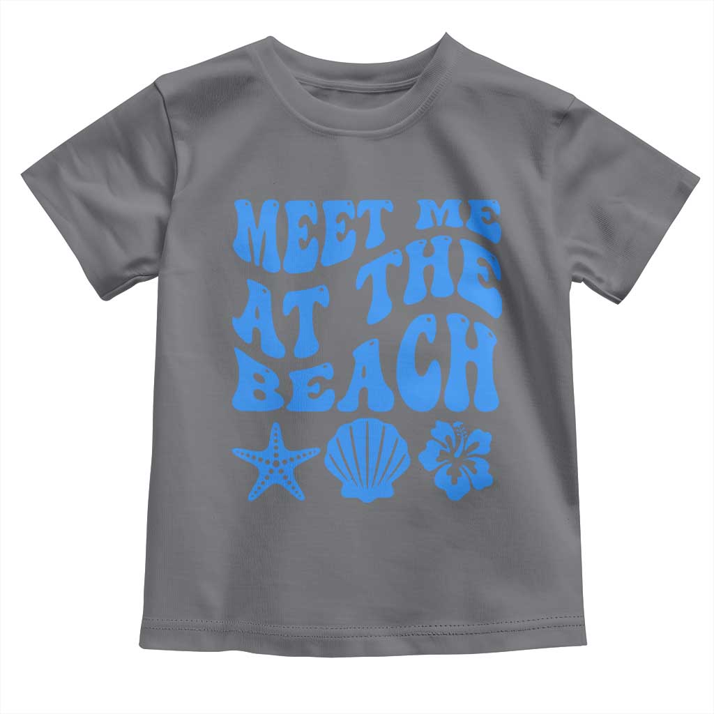Meet Me At The Beach Toddler T Shirt Tropical Summer Vacation Graphic