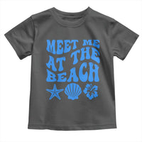 Meet Me At The Beach Toddler T Shirt Tropical Summer Vacation Graphic