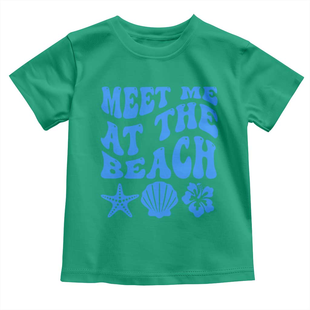 Meet Me At The Beach Toddler T Shirt Tropical Summer Vacation Graphic