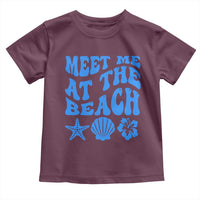 Meet Me At The Beach Toddler T Shirt Tropical Summer Vacation Graphic
