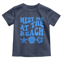 Meet Me At The Beach Toddler T Shirt Tropical Summer Vacation Graphic