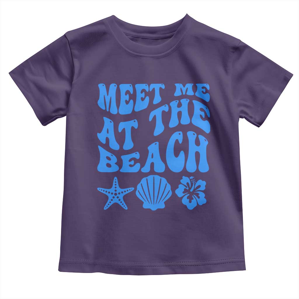 Meet Me At The Beach Toddler T Shirt Tropical Summer Vacation Graphic