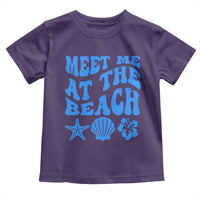 Meet Me At The Beach Toddler T Shirt Tropical Summer Vacation Graphic