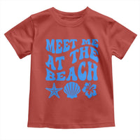 Meet Me At The Beach Toddler T Shirt Tropical Summer Vacation Graphic
